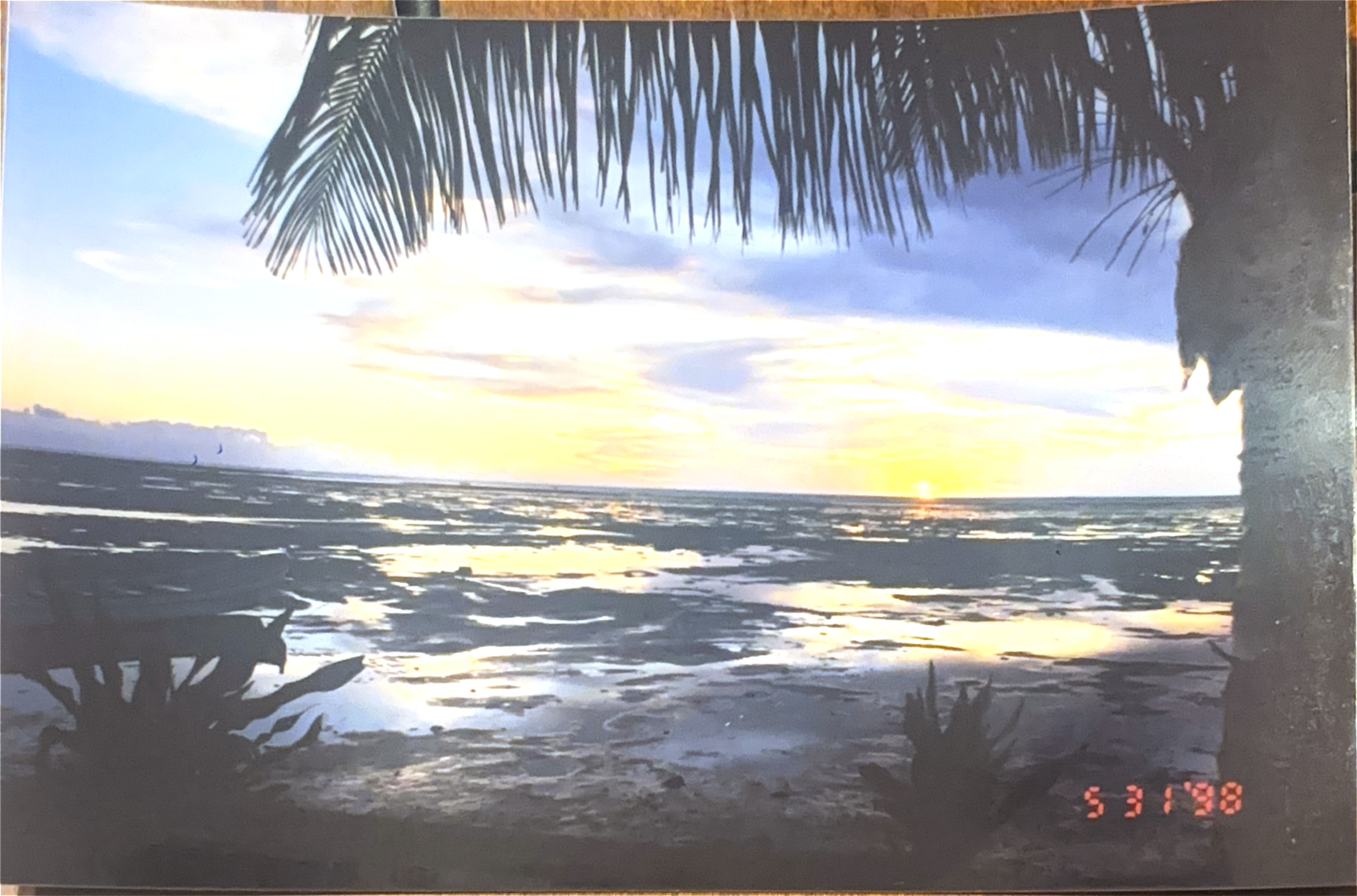 Sunset over the Pacific, May 31 1998